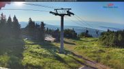 Archiviertes Webcam Bild: Gipfelblick nach Süden - Mont Sainte Anne, Quebec am 12.07.2026 um 12:44 Uhr
