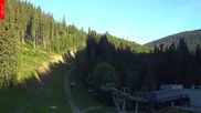 Archived webcam image showing Spindleruv Mlyn - Finish Area Svaty Petr on 28 May 2026 at 06:10