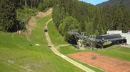 Archived webcam image showing Spindleruv Mlyn - Finish Area Svaty Petr on 28 May 2026 at 10:10