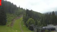 Archived webcam image showing Spindleruv Mlyn - Finish Area Svaty Petr on 12 Jun 2026 at 14:37