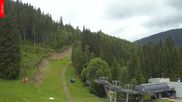Archived webcam image showing Spindleruv Mlyn - Finish Area Svaty Petr on 12 Jun 2026 at 10:37