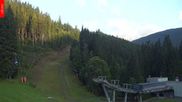 Archived webcam image showing Spindleruv Mlyn - Finish Area Svaty Petr on 28 Jul 2026 at 06:45
