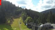 Archived webcam image showing Spindleruv Mlyn - Finish Area Svaty Petr on 28 Jul 2026 at 16:45