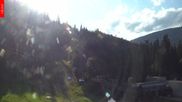 Archived webcam image showing Spindleruv Mlyn - Finish Area Svaty Petr on 28 Jul 2026 at 18:45