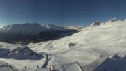 Archived webcam image showing Corviglia - Panoramic view Piz Nair on 3 Apr 2026 at 08:26