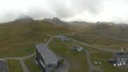 Archived webcam image showing Corviglia - Panoramic view Piz Nair on 18 Sep 2026 at 12:58