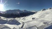 Archived webcam image showing Corviglia - Panoramic view Piz Nair on 26 Feb 2026 at 08:28