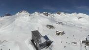Archived webcam image showing Corviglia - Panoramic view Piz Nair on 26 Feb 2026 at 12:28