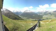 Archiviertes Webcam Bild: Engadin St. Moritz: Muottas Muragl am 28.05.2026 um 10:51 Uhr