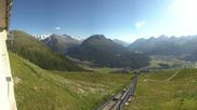 Archiviertes Webcam Bild: Engadin St. Moritz: Muottas Muragl am 12.07.2026 um 18:58 Uhr