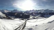 Archiviertes Webcam Bild: Engadin St. Moritz: Muottas Muragl am 26 Feb 2026 um 16:00 Uhr