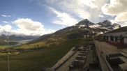 Archived webcam image showing St. Moritz Corviglia - mountain restaurant El Paradiso on 9 May 2026 at 16:21