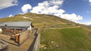 Archived webcam image showing St. Moritz Corviglia - mountain restaurant El Paradiso on 9 May 2026 at 10:21