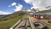 Archived webcam image showing St. Moritz Corviglia - mountain restaurant El Paradiso on 9 May 2026 at 12:21