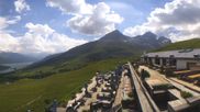 Archived webcam image showing St. Moritz Corviglia - mountain restaurant El Paradiso on 19 Jun 2026 at 16:19