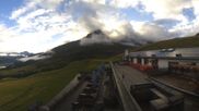 Archived webcam image showing St. Moritz Corviglia - mountain restaurant El Paradiso on 18 Sep 2026 at 18:20