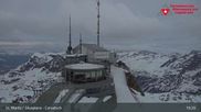 Archiviertes Webcam Bild: Corvatsch: Bergstation am 12.04.2026 um 19:50 Uhr