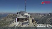 Archiviertes Webcam Bild: Corvatsch: Bergstation am 12.07.2026 um 13:42 Uhr
