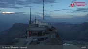Archived webcam image showing Corvatsch Ski Resort: Top Station on 4 Aug 2026 at 03:47