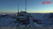 Archiviertes Webcam Bild: Corvatsch: Bergstation am 26 Feb 2026 um 07:20 Uhr