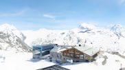 Archiviertes Webcam Bild: Rothorn Zermatt mit Monte Rosa Massiv am 21.05.2026 um 14:59 Uhr