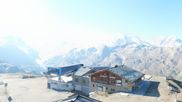 Archiviertes Webcam Bild: Rothorn Zermatt mit Monte Rosa Massiv am 12.07.2026 um 08:39 Uhr