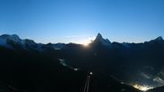 Archiviertes Webcam Bild: Rothorn Zermatt mit Monte Rosa Massiv am 26.08.2026 um 04:47 Uhr