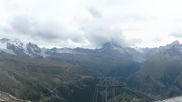 Archiviertes Webcam Bild: Rothorn Zermatt mit Monte Rosa Massiv am 26.08.2026 um 18:47 Uhr