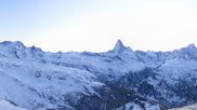 Archived webcam image showing Rothorn Zermatt with Monte Rosa on 26 Feb 2026 at 18:00