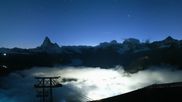 Archiviertes Webcam Bild: Rothorn Zermatt mit Monte Rosa Massiv am 10.10.2026 um 20:56 Uhr