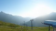 Archiviertes Webcam Bild: Blick von der Tanatzhöhi im Skigebiet Splügen am 23.06.2026 um 07:40 Uhr
