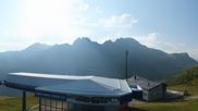 Archiviertes Webcam Bild: Blick von der Tanatzhöhi im Skigebiet Splügen am 31.07.2026 um 08:27 Uhr