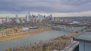 Archiviertes Webcam Bild: Panoramablick auf die Skyline von Edmonton am 14.10.2026 um 18:20 Uhr
