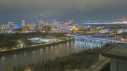 Archiviertes Webcam Bild: Panoramablick auf die Skyline von Edmonton am 14.10.2026 um 12:20 Uhr