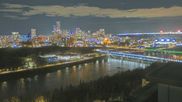 Archiviertes Webcam Bild: Panoramablick auf die Skyline von Edmonton am 15.10.2026 um 04:20 Uhr