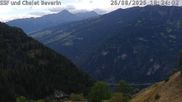 Archiviertes Webcam Bild: Feldis: Blick vom Skigebiet Richtung Heinzenberg am 26.08.2026 um 18:43 Uhr