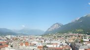 Archived webcam image showing Panoramic view - Innsbruck on 12 Jul 2026 at 08:34