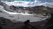 Archiviertes Webcam Bild: Stilfserjoch: Blick zum Valle del Braulio am 28.05.2026 um 16:13 Uhr