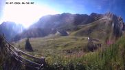 Archiviertes Webcam Bild: Ladurns: Piste an der Ladurner Alm am 12.07.2026 um 07:08 Uhr