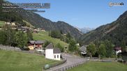 Archived webcam image showing Prägraten in East Tyrol on 12 Jul 2026 at 18:42