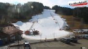Archived webcam image showing Lift and run at the ski resort Schidorf Kirchbach on 26 Feb 2026 at 14:39