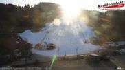 Archived webcam image showing Lift and run at the ski resort Schidorf Kirchbach on 26 Feb 2026 at 16:39