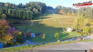 Archiviertes Webcam Bild: Blick auf die Abfahrt im Schidorf Kirchbach, Waldviertel am 11.10.2026 um 08:20 Uhr