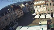 Archived webcam image showing View at the market place in Ettlingen on 24 Jun 2026 at 08:59