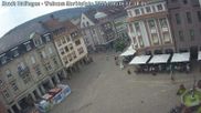 Archived webcam image showing View at the market place in Ettlingen on 16 Aug 2026 at 12:15