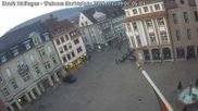 Archived webcam image showing View at the market place in Ettlingen on 9 Mar 2026 at 07:35