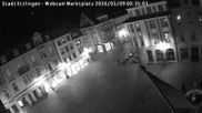 Archived webcam image showing View at the market place in Ettlingen on 9 Mar 2026 at 00:35