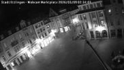 Archived webcam image showing View at the market place in Ettlingen on 9 Mar 2026 at 02:35