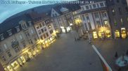 Archived webcam image showing View at the market place in Ettlingen on 9 Mar 2026 at 18:35