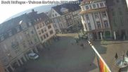 Archived webcam image showing View at the market place in Ettlingen on 9 Mar 2026 at 10:35